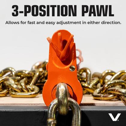 Imagem de Pasta de Carga VULCAN - 12000lb - Com Alavanca Dobrável Tipo Catraca