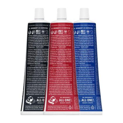 Imagem de Pasta de Dente Dr. Bronner's All-One - Kit com 3 Unidades de 150ml