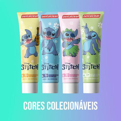 Imagem de Pasta de Dente Gel Dental com Flúor Infantil Stitch Morango 50g Dentalclean