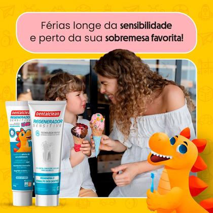 Imagem de Pasta de Dente Infantil Gel 50g Regenerador Kids HMI Sensíveis Creme Dental Dentalclean
