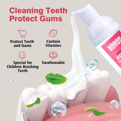 Imagem de Pasta de Dentes em Espuma NOHOO Kids - 60ml (2 Unidades) - Sabor Frutas