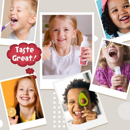 Imagem de Pasta de Dentes em Espuma NOHOO Kids - 60ml (2 Unidades) - Sabor Frutas