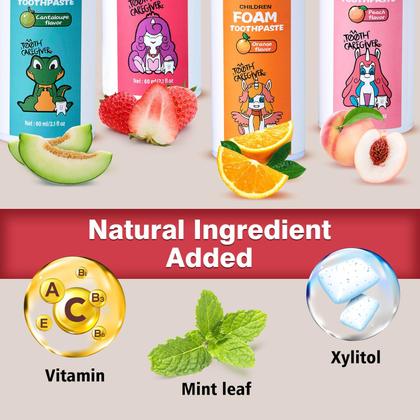 Imagem de Pasta de Dentes em Espuma NOHOO Kids - 60ml (2 Unidades) - Sabor Frutas