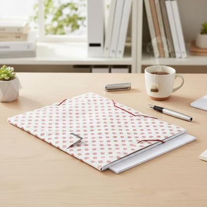 Imagem de Pasta Elástico Com Aba A4 Trend Color Morangos Plascony