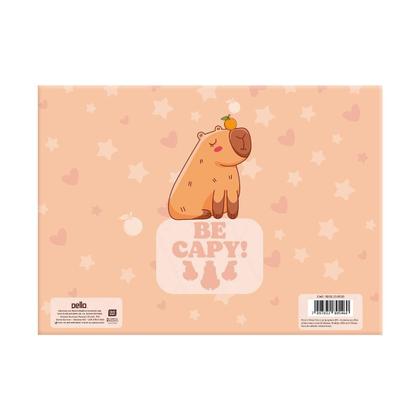 Imagem de Pasta Envelope A4 com botão Be Capy Laranja Capivara