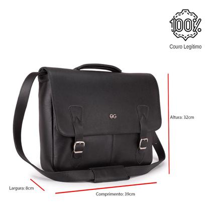 Imagem de Pasta Executiva Bolsa Masculina 100% Couro Legítimo Maleta Social