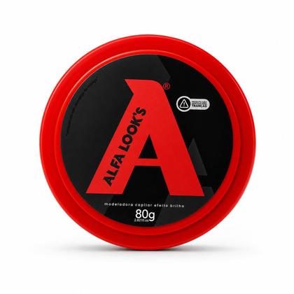 Imagem de Pasta modeladora efeito brilho com fixação extra forte - alfa look's 80g