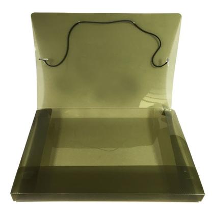 Imagem de Pasta Plástica c/Aba e Elástico Mini 2cm Fumê Pct c/10 un - ACP