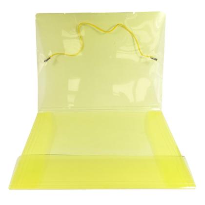 Imagem de Pasta Plástica c/Aba e Elástico Mini Amarela Pct c/10 un - Acp