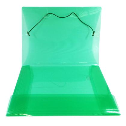 Imagem de Pasta Plástica com Aba e Elástico Mini Fina ACP - Verde