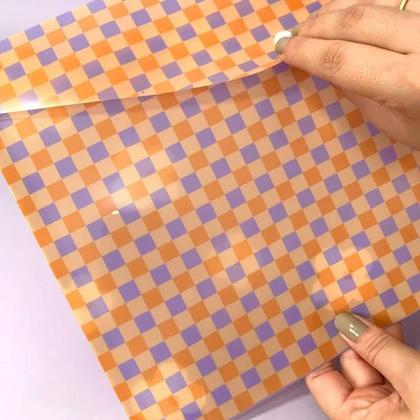 Imagem de Pasta plástica envelope leoarte estampada