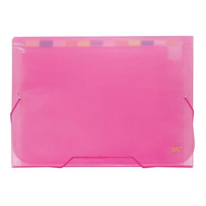 Imagem de Pasta sanfonada plastica a4 12 div rosa - dac