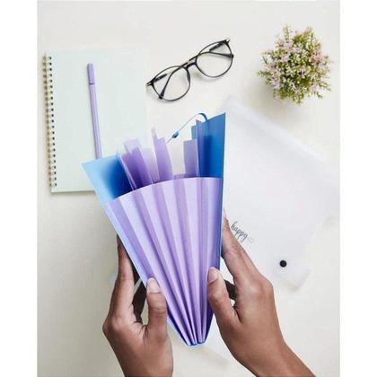 Imagem de Pasta Sanfonada Plástica A4 5 Divisoes Cristal - Polibras