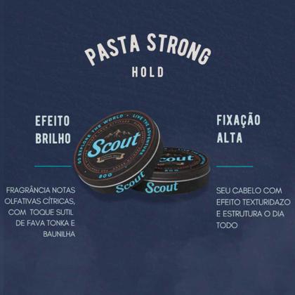 Imagem de Pasta Scout Strong Hold 120g - Efeito Brilho e Alta Fixação