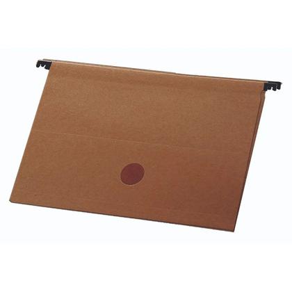Imagem de Pasta Suspensa Arquivo Kraft Dello Grampo Visor 10 Unidades