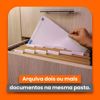 Pasta Suspensa Kraft Completa com Acessórios 10 Unidades - Dello Imagem de Pasta Suspensa Kraft Completa com Acessórios 10 Unidades