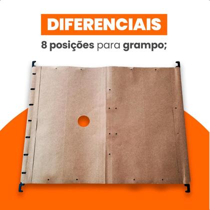 Pasta Suspensa Kraft Completa com Acessórios 10 Unidades - Dello Imagem de Pasta Suspensa Kraft Completa com Acessórios 10 Unidades