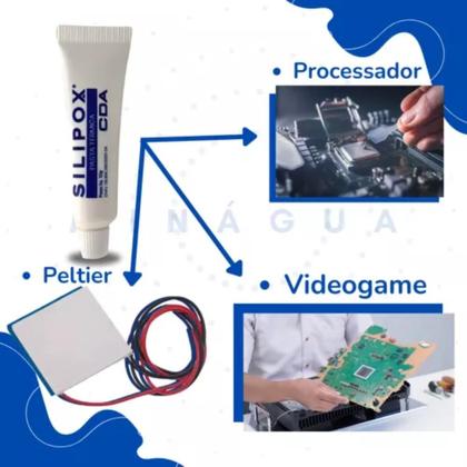 Imagem de Pasta Termica 10g Bisnaga Cda Processadores Transistor Cpu
