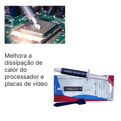 Imagem de Pasta Térmica Implastec Thermal Silver 5g 1,6w/m.k Gpu Cpu