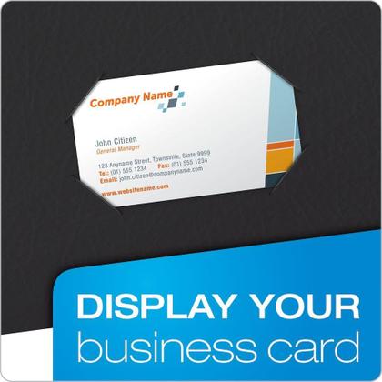 Imagem de Pastas de dois bolsos Oxford, tamanho carta, caixa preta com 25