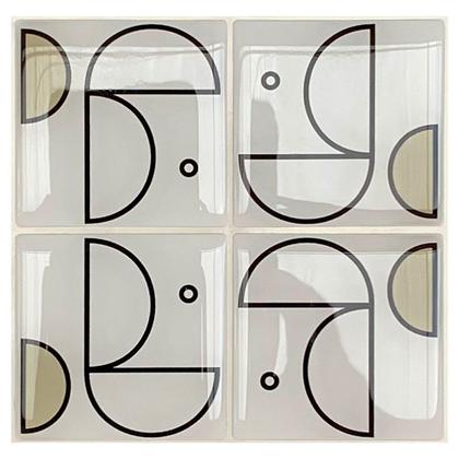 Imagem de Pastilha Adesiva 3M - Kit com 4 Placas Quadradas de 5x5cm