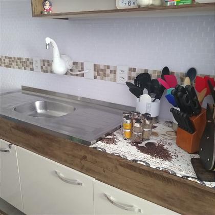 Imagem de Pastilha Adesiva Resinada Tijolinho Branco - Kit com 4 Placas Adesivas 3M