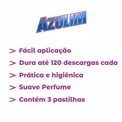 Imagem de Pastilha Adesiva Sanitária Azulim Marine com 3 unidades - START QUÍMICA