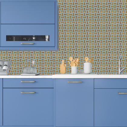 Imagem de Pastilha Adesiva Vidro Decoração Banheiro Cozinha Cobre/Esp