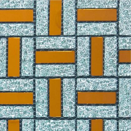 Imagem de Pastilha Adesiva Vidro Decoração Banheiro Cozinha Cobre/Esp