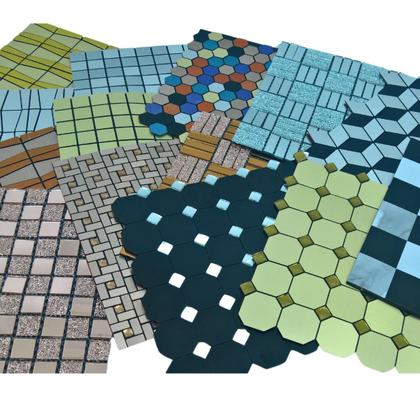 Imagem de Pastilha Aluminio Adesiva Decoração Banheiro Cozinha Colmeia