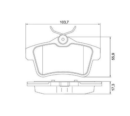 Imagem de Pastilha De Freio 308 Traseira Cobreq N1183 Sem Alarme Sistema Lucas Jogo