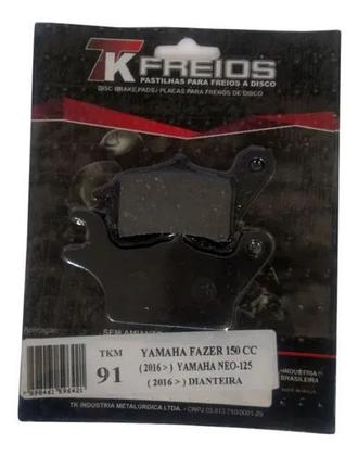 Imagem de Pastilha de freio a disco dianteira fazer 150 yamaha neo 125