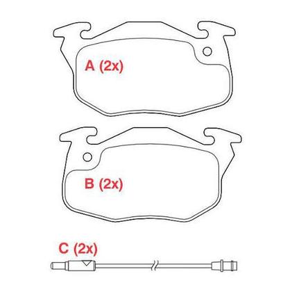 Imagem de Pastilha de Freio Ceramica Dianteira CITROEN ZX 1.1 i 03/1991 a 06/1997