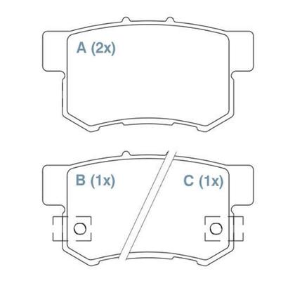 Imagem de Pastilha De Freio Cerâmica Traseira Accord Civic New Civic - Willtec