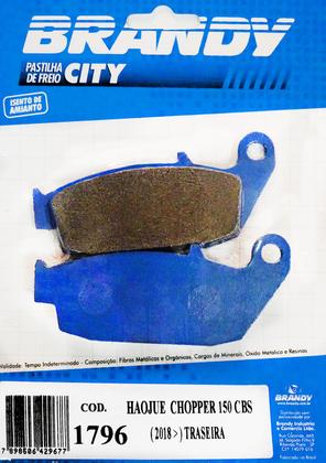Imagem de Pastilha de Freio City Brandy - 10,5mm - Haojue Chopper 150 CBS (T)