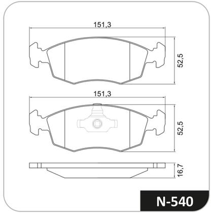 Imagem de Pastilha De Freio Cobreq Punto/Stilo N-541