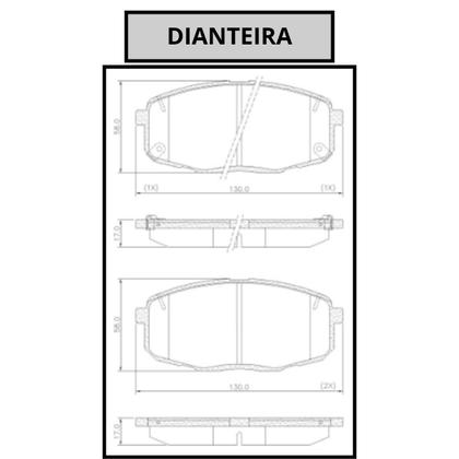 Imagem de Pastilha de Freio Creta 1.6 2.0 2016 2017 2018 2019 2020 2021 2022 2023 2024 Dianteira Bosch