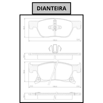 Imagem de Pastilha de Freio Cruze 1.4 Lt Ltz Sport 2017 2018 2019 2020 2021 2022 Dianteira Original Bosch