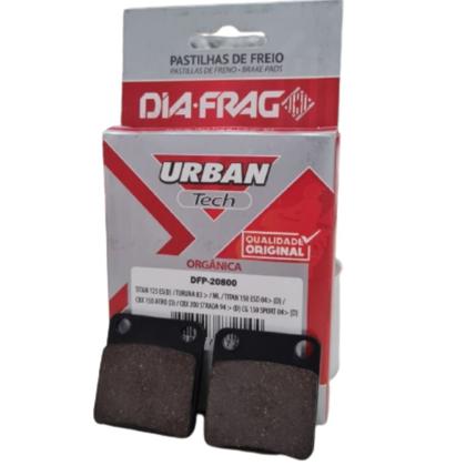 Imagem de Pastilha de Freio Diafrag - CG Titan 125/150 ML Turuna CBX 150 CBX 200 Strada, Fourtrax TRX - Dianteira - Orgânica