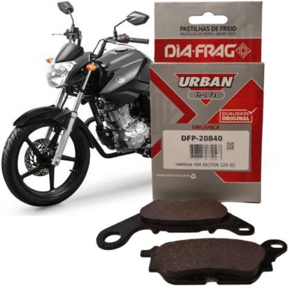 Imagem de Pastilha de Freio Diafrag - Yamaha Factor 125 (09~) Fazer 150 (14~) - Dianteira - Orgânica (Urban)