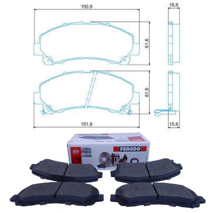 Imagem de Pastilha de Freio Diant. Ferodo HQF2290A GM S10 - Cód.5749