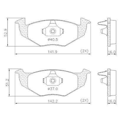Imagem de Pastilha De Freio Dianteira Gol Parati Saveiro Voyage G5