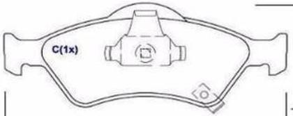 Imagem de Pastilha De Freio Dianteira Honda Fit 1.4 1.5 2003 Ate 2008