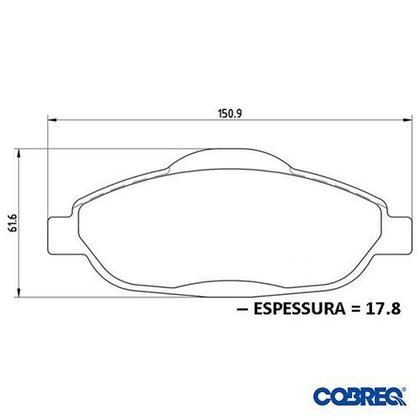 Imagem de Pastilha de freio dianteira - peugeot 3008 2009 a 2010 / peugeot 308 2007 a 2014 - n1182