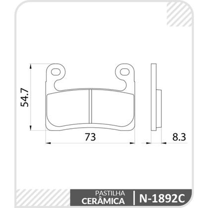 Imagem de Pastilha de Freio Dianteiro Bmw R 1250 2019 a 2024 COBREQ
