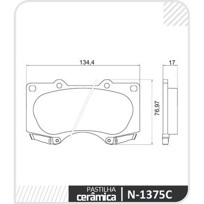 Imagem de Pastilha De Freio Dianteiro Cobreq Sistema Sumitomo