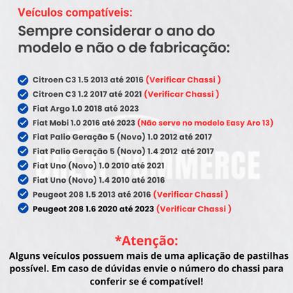 Imagem de Pastilha De Freio Dianteiro Fiat Argo 1.0 2018 2019 2020 2021 2022 2023