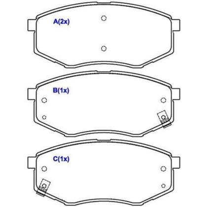 Imagem de Pastilha de Freio Dianteiro Kia Sportage 2011 a 2019 SYL