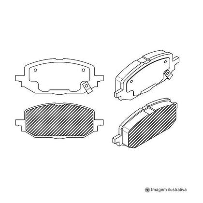 Imagem de Pastilha de freio dianteiro Onix Hatch / Sedan 1.0 12V Flex Turbo LT / LTZ e Premier 2020..