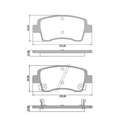 Imagem de Pastilha De Freio Etios Hatch Etios Sedan Dianteira Frasle Pd1438 Com Alarme Jogo
